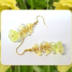 New Teardrop Flower Earrings Spring jewelry
